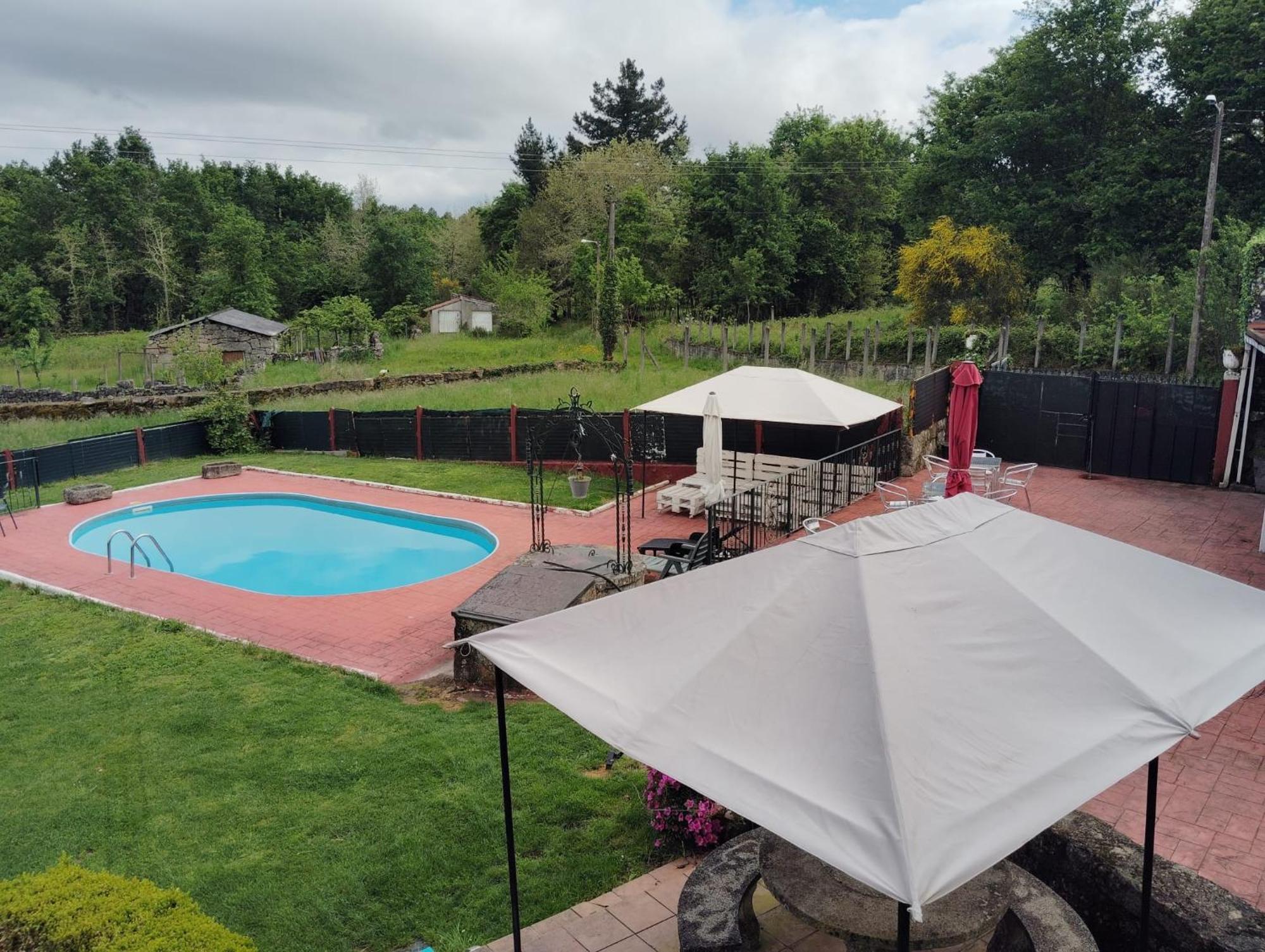 Alojamiento Entero Con Piscina Y Jardin. Ourense Esterno foto